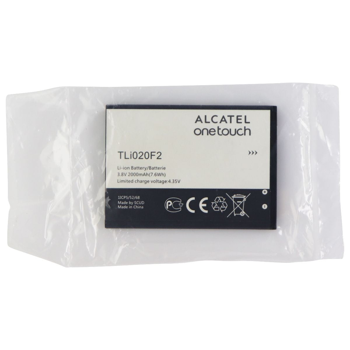 OEM Alcatel TLi020F2 2000 mAh Replacement Battery for One Touch Fierce/Chat