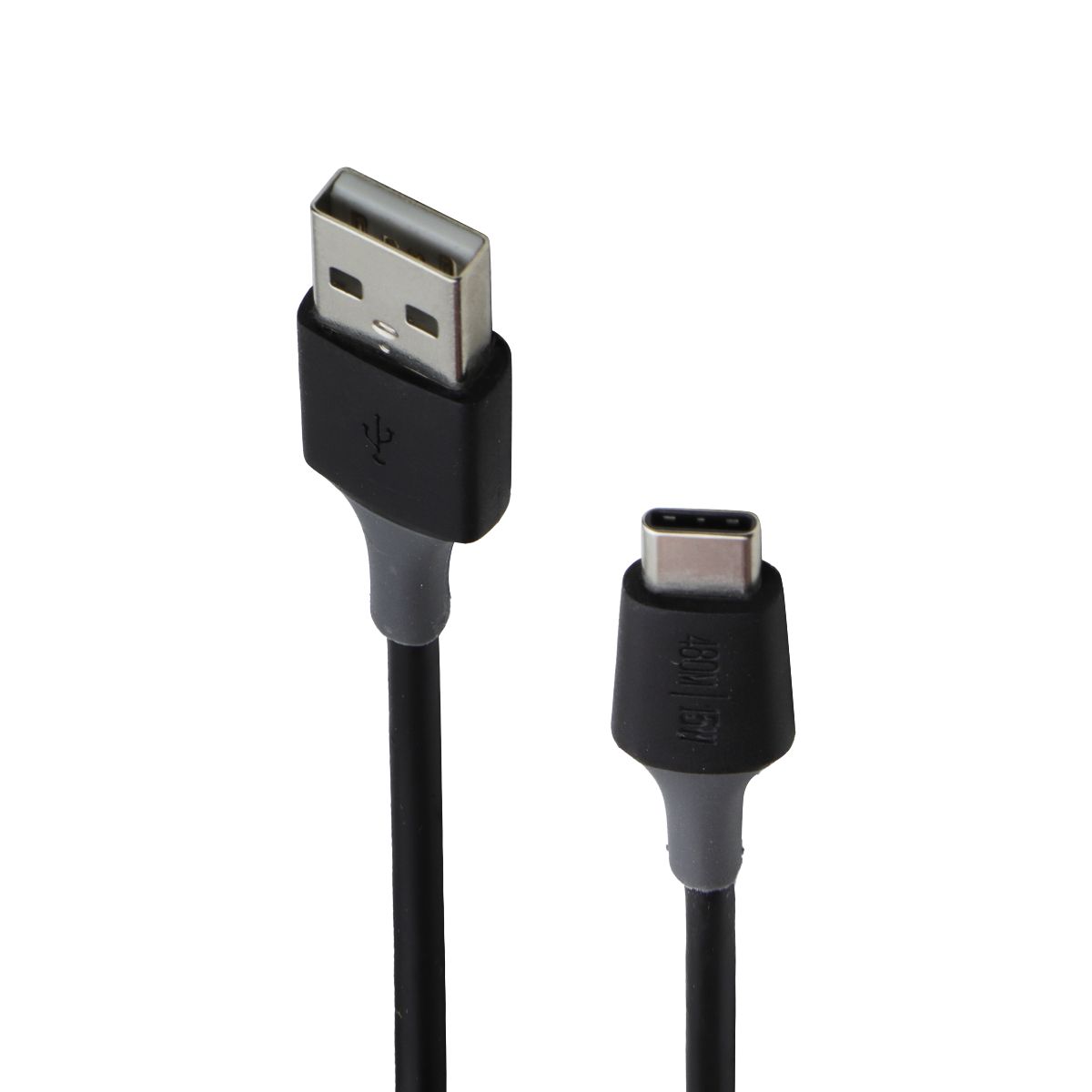 360 Electrical Infuse 3 FT USB-C to USB-A Charging Cable - Black Cell Phone - Cables & Adapters 360 Electrical - Simple Cell Bulk Wholesale Pricing - USA Seller