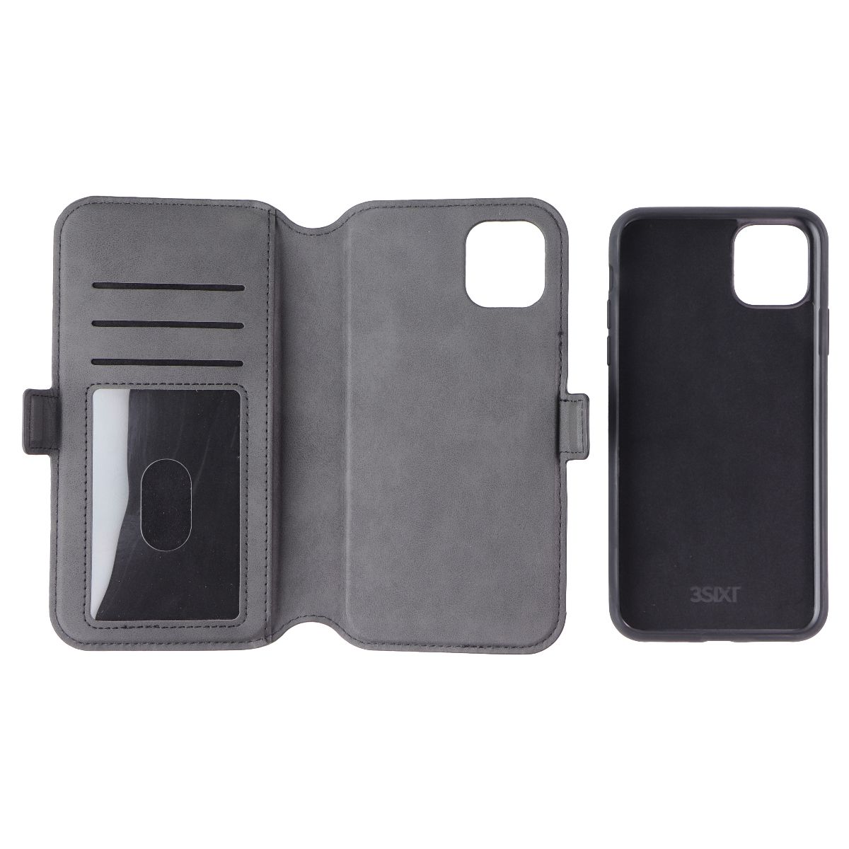 3SIXT NeoWallet Series Folio Case for Apple iPhone 11 Pro Max - Black Cell Phone - Cases, Covers & Skins 3SIXT - Simple Cell Bulk Wholesale Pricing - USA Seller
