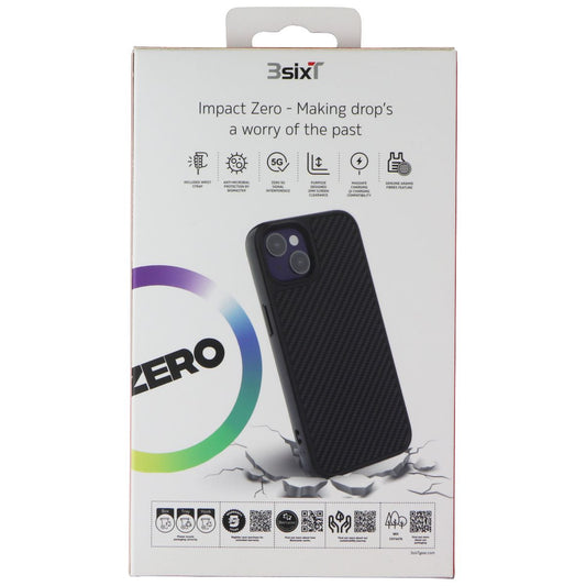 3SIXT Impact Zero Series Case for Apple iPhone 13 - Kevlar Black