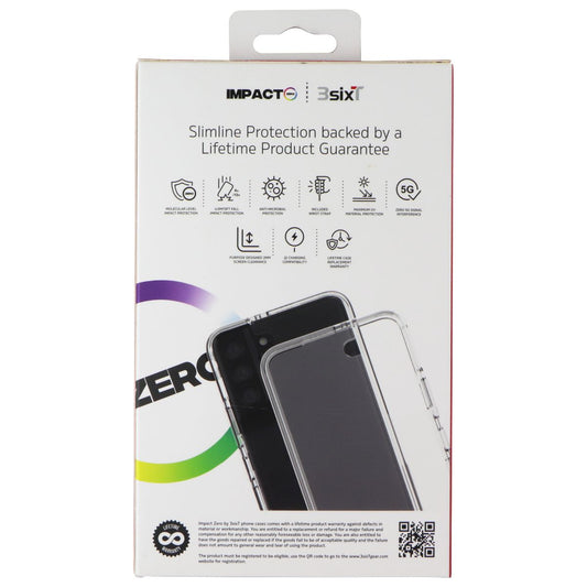 3SIXT Impact Zero Series Case for Samsung Galaxy S22 (2022 / Small) - Clear Cell Phone - Cases, Covers & Skins 3SIXT - Simple Cell Bulk Wholesale Pricing - USA Seller