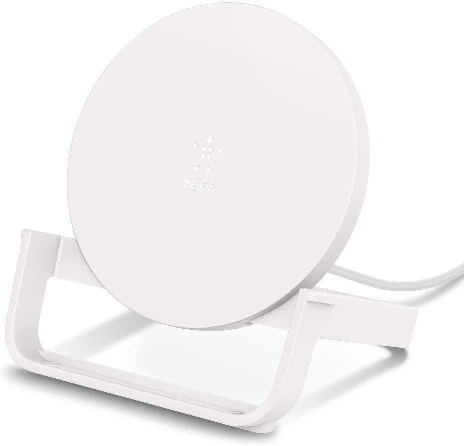 Belkin 10-Watt Boost Up Wireless Charging Stand for Qi Devices - White Cell Phone - Chargers & Cradles Belkin - Simple Cell Bulk Wholesale Pricing - USA Seller