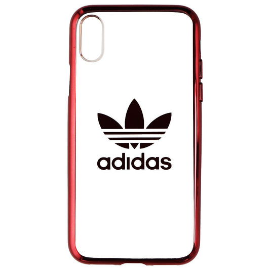 Adidas Flexible Clear Case for Apple iPhone Xs and X - Clear/Red/Adidas Logo Cell Phone - Cases, Covers & Skins Adidas - Simple Cell Bulk Wholesale Pricing - USA Seller