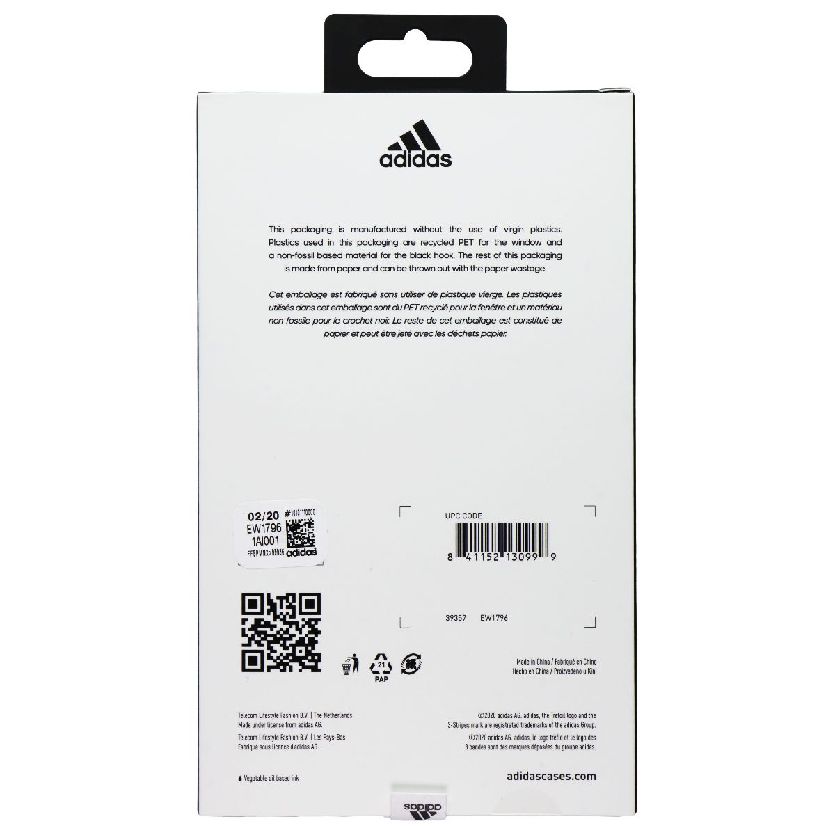 Adidas Eco-Friendly Protective Case for Apple iPhone 11 Pro Max - Purple Cell Phone - Cases, Covers & Skins Adidas - Simple Cell Bulk Wholesale Pricing - USA Seller