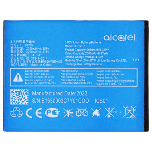 Replacement OEM 2050mAh 4.35V Battery for Alcatel Go Flip 4 Phones (TLI017C7) Cell Phone - Batteries Alcatel - Simple Cell Bulk Wholesale Pricing - USA Seller