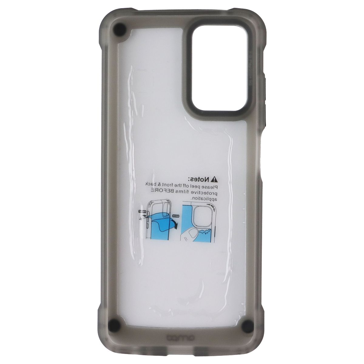 AmpD Impact Drop Hardshell Case for Motorola Moto G 5G - Clear/Gray Frost Cell Phone - Cases, Covers & Skins Ampd - Simple Cell Bulk Wholesale Pricing - USA Seller