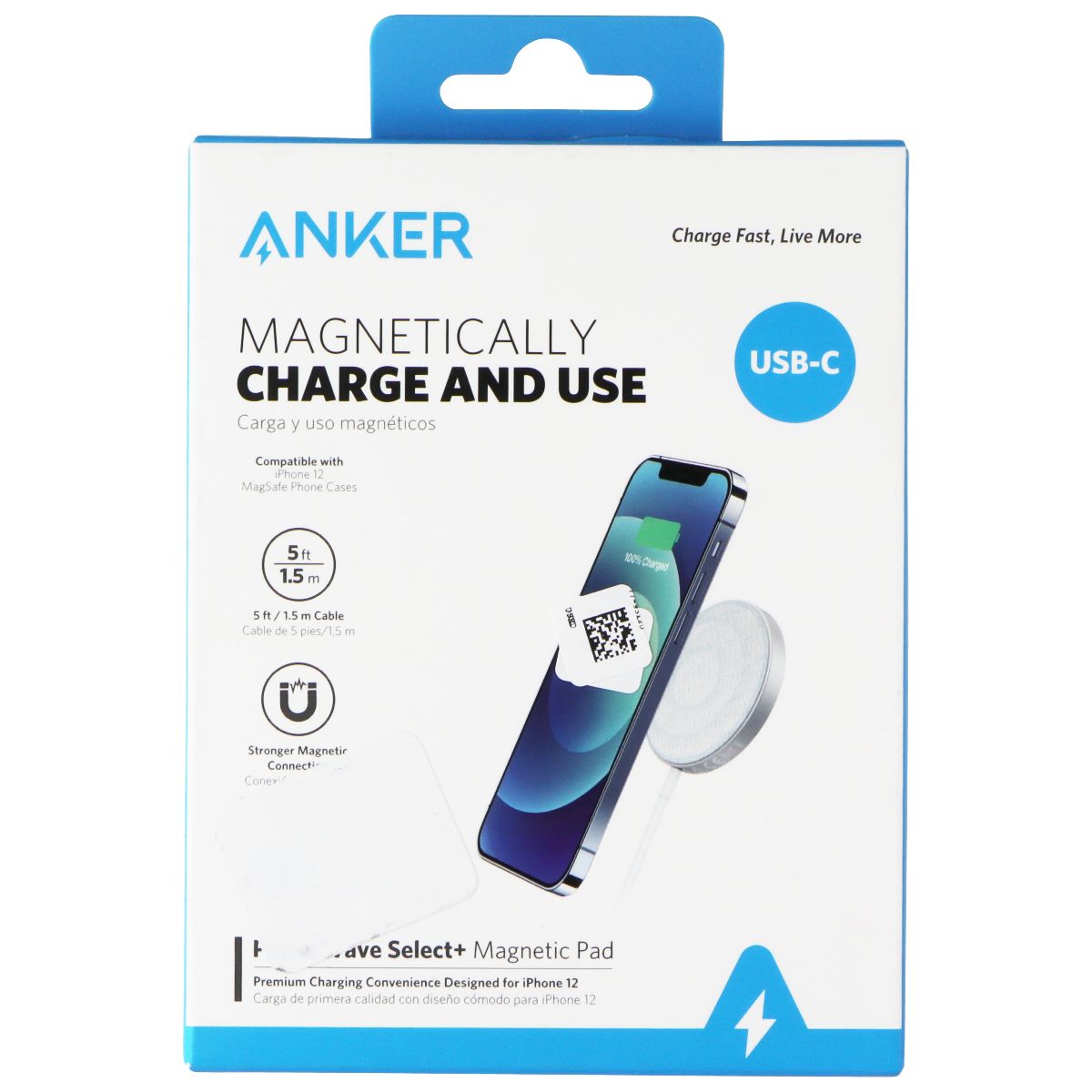 anker powerwave pad wireless charger Anker (USB-C) PowerWave Select+ Magnetic Wireless Charging Pad