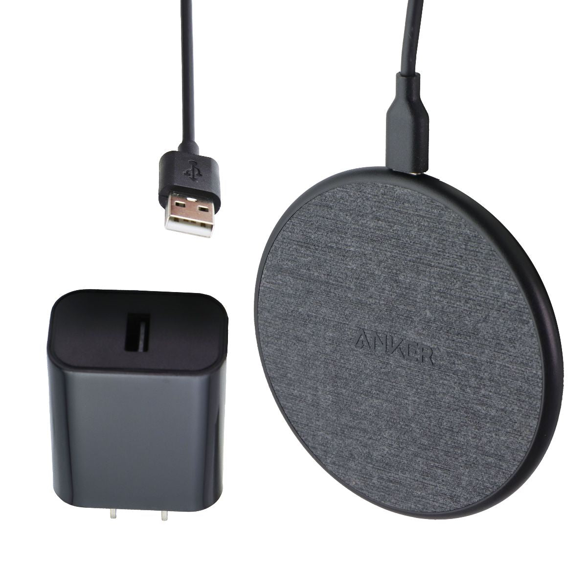Anker 318 Ultra Slim Qi Wireless Charging Pad (10W) with (4-Ft) Cable +  Charger