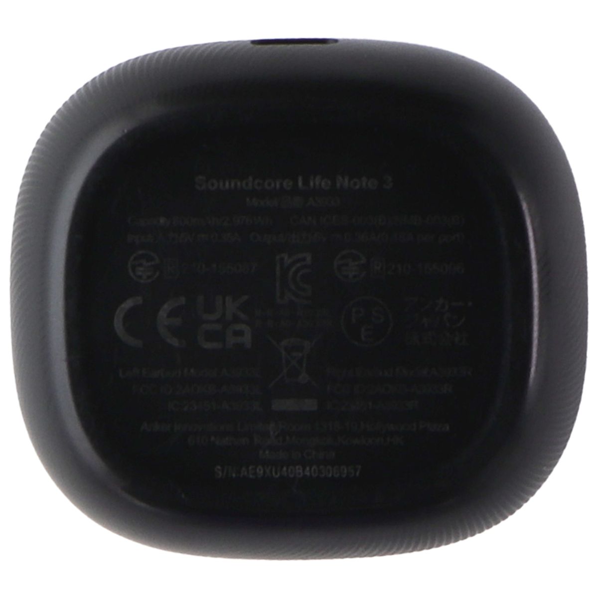 Soundcore by Anker Life Note 3 XR True Wireless In-Ear Earbuds - Black Portable Audio - Headphones Anker - Simple Cell Bulk Wholesale Pricing - USA Seller