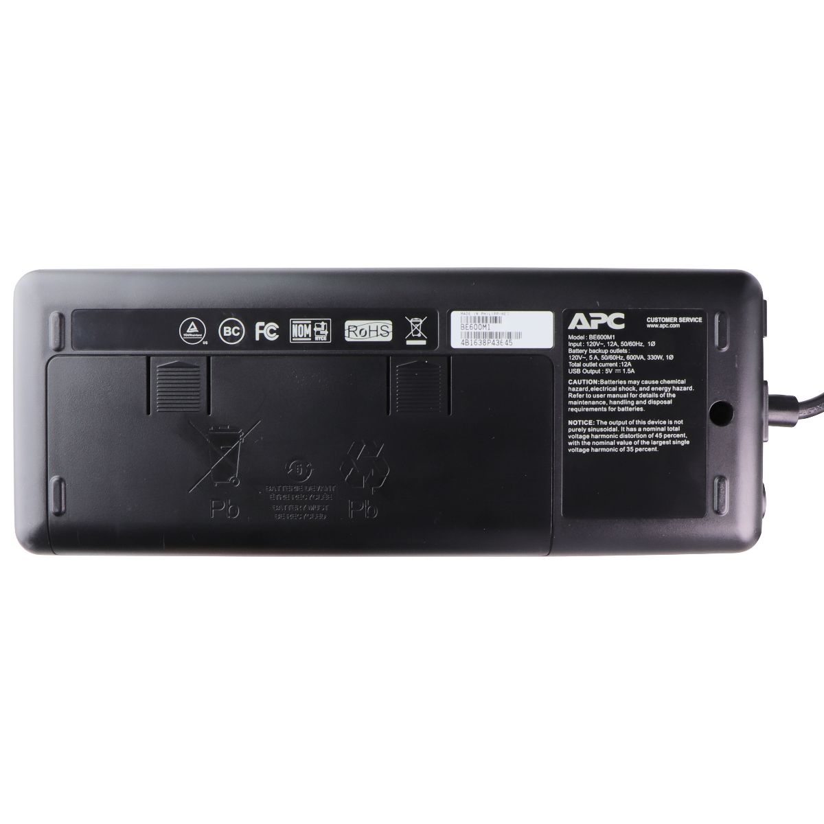APC Back-UPS BE600M1 Battery Backup, 7 Outlet, 600VA/330W Power Management - Surge Protectors, Power Strips APC by Schneider Electric - Simple Cell Bulk Wholesale Pricing - USA Seller