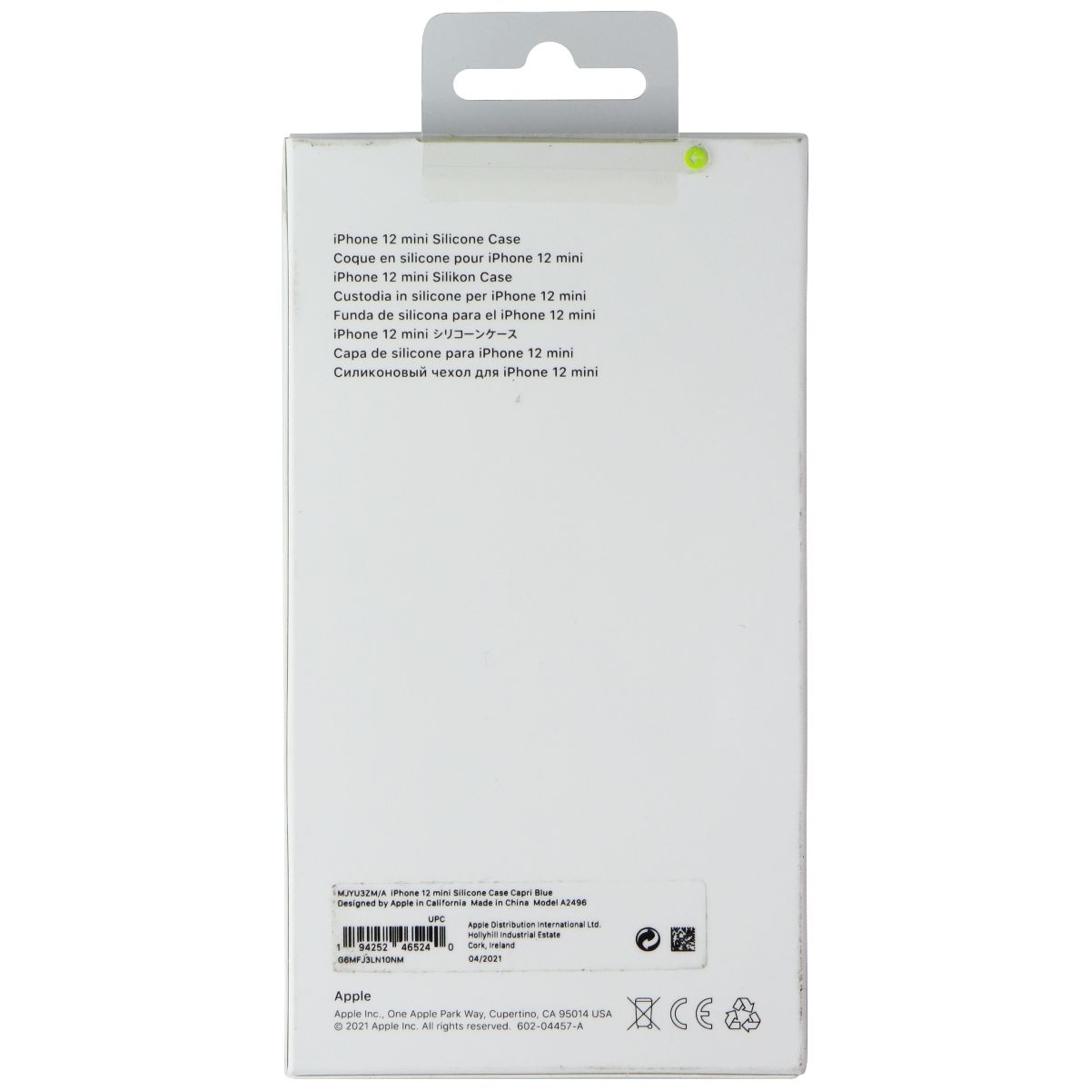 Apple Silicone Case for MagSafe for Apple iPhone 12 Mini - Capri Blue Cell Phone - Cases, Covers & Skins Apple - Simple Cell Bulk Wholesale Pricing - USA Seller
