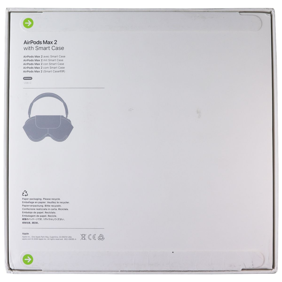Apple AirPods Max 2 Wireless Over-Ear Headphones - Midnight (A3454) Portable Audio - Headphones Apple - Simple Cell Bulk Wholesale Pricing - USA Seller