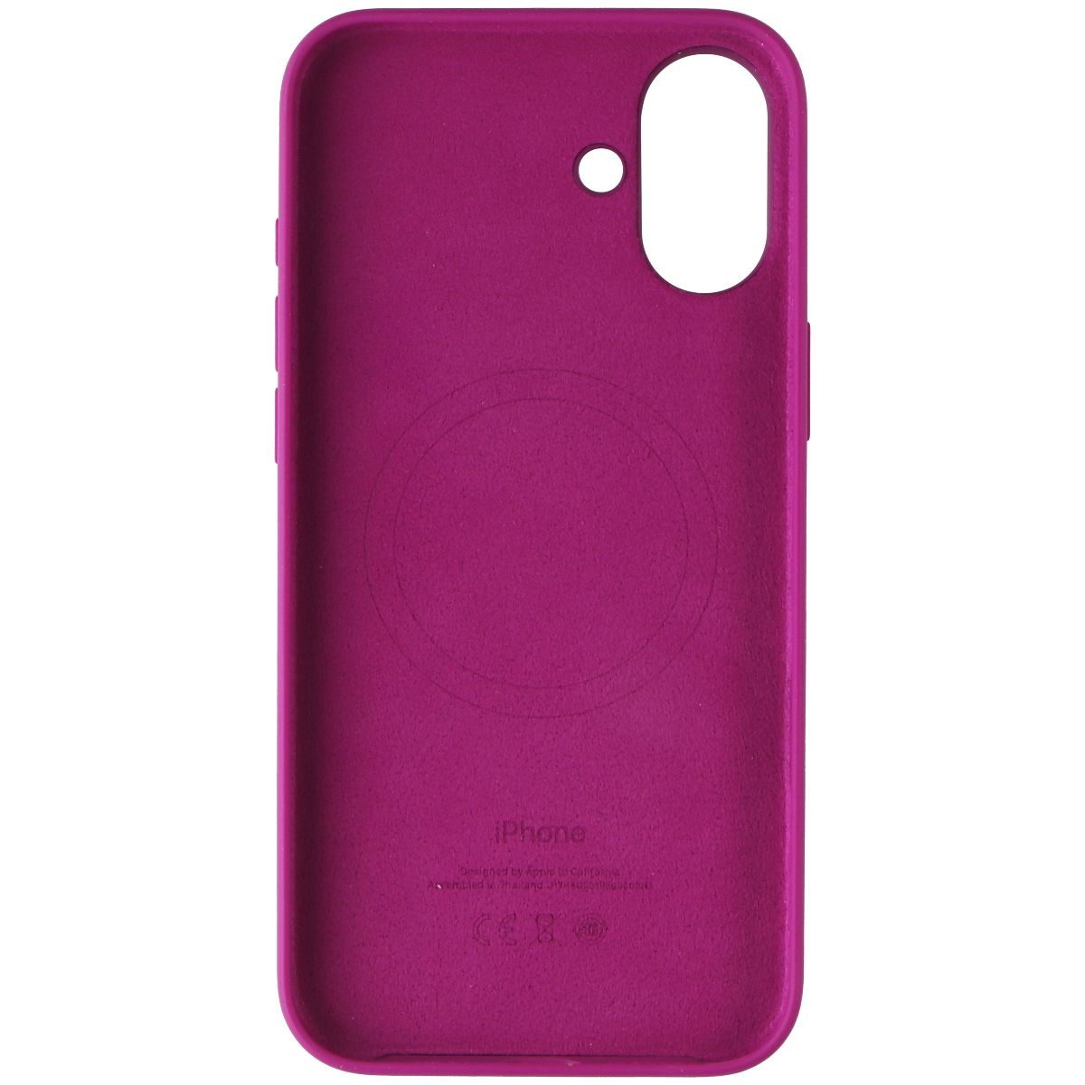 Apple Official Silicone Case for MagSafe for Apple iPhone 16 Plus - Fuchsia