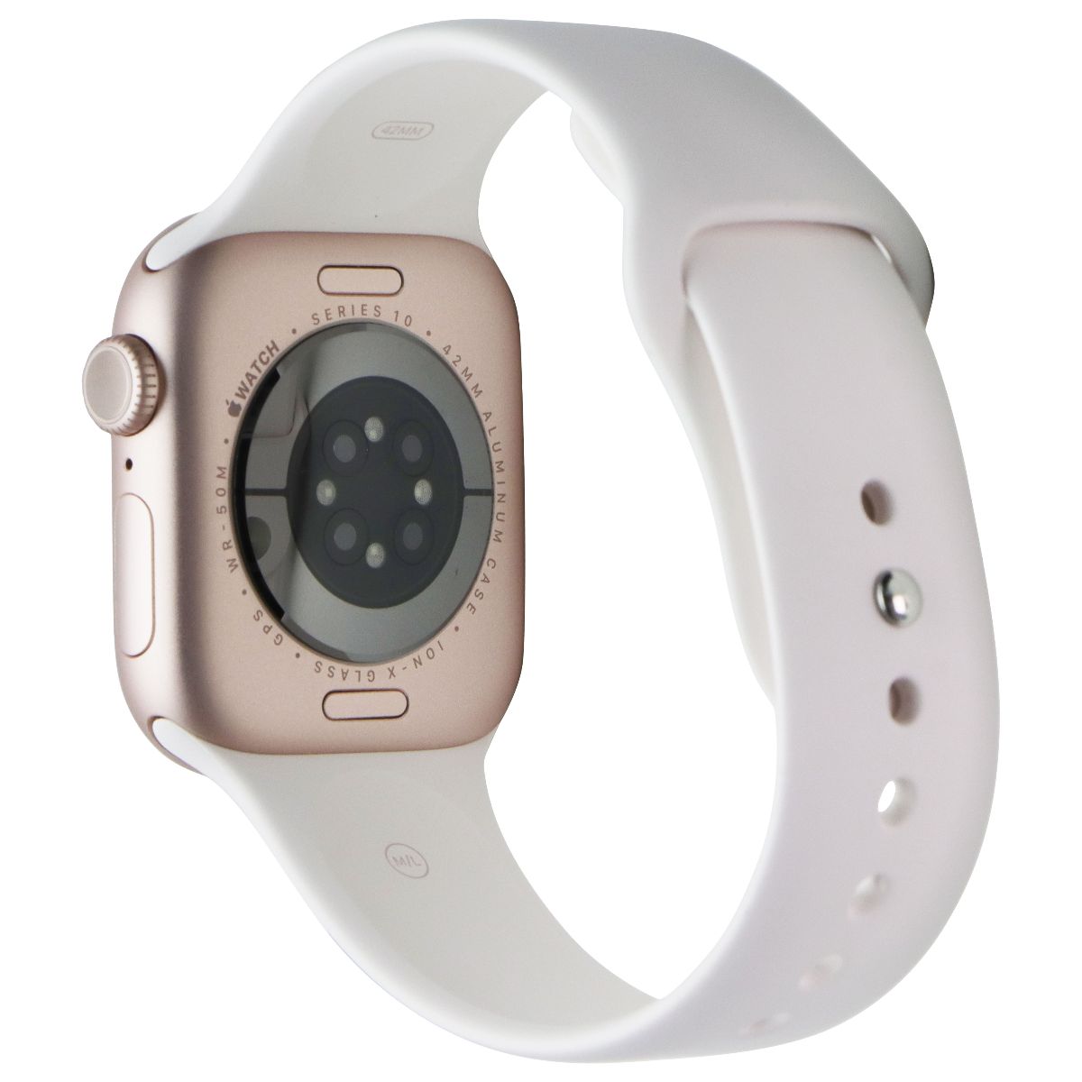Apple Watch Series 10 (GPS ONLY, 42mm) - Rose Gold AL/Blush Sp Band M/L - A2997 Smart Watches Apple - Simple Cell Bulk Wholesale Pricing - USA Seller