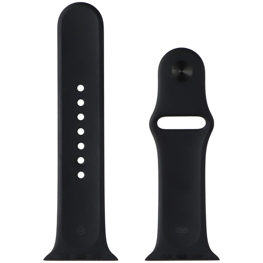 Apple Official Sport Band for Apple Watches Series 1-11 (42mm) - Black (S/M) Smart Watch Accessories - Watch Bands Apple - Simple Cell Bulk Wholesale Pricing - USA Seller
