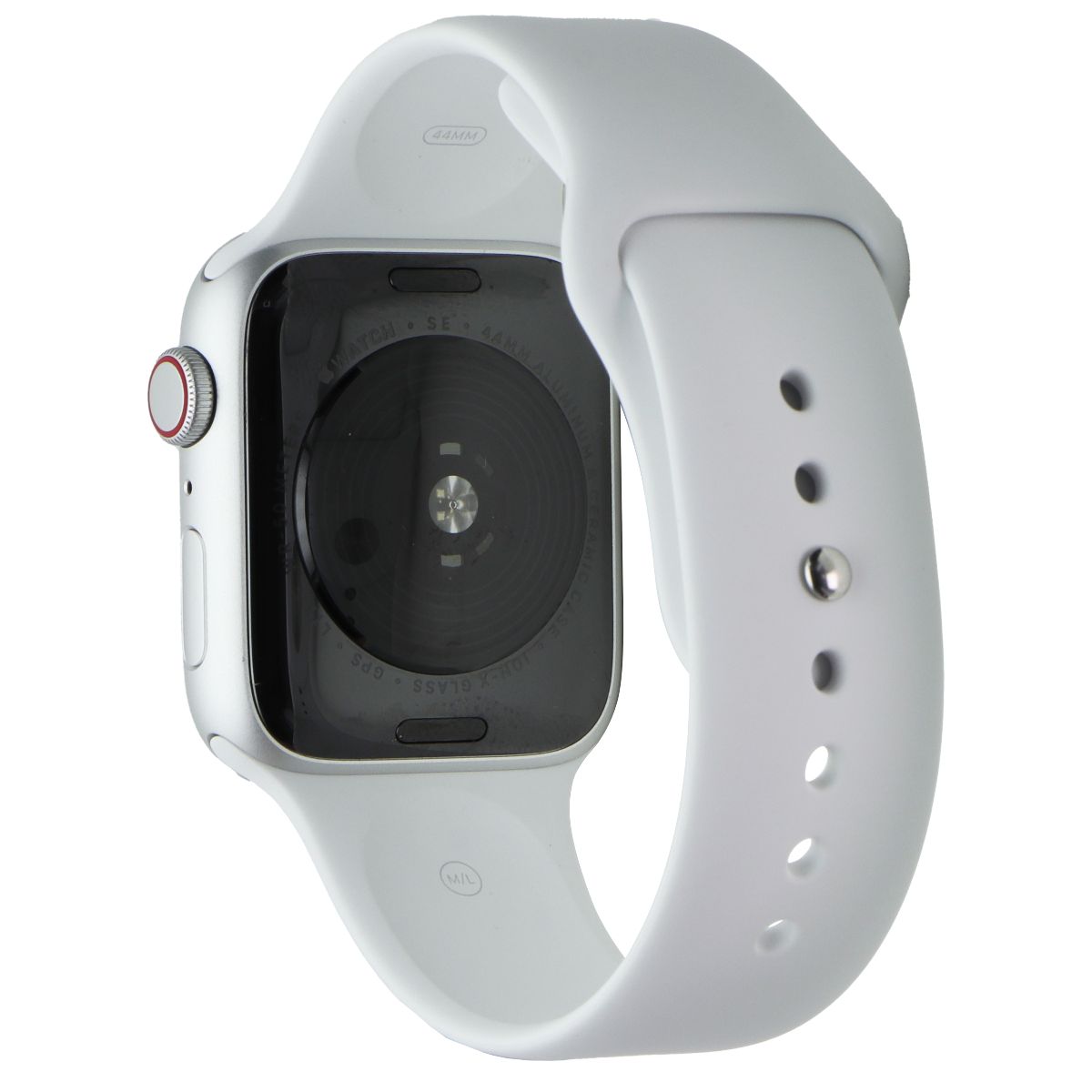 Apple Watch Series SE (44mm) A2354 (GPS + LTE) - Silver AL / White Sport band Smart Watches Apple - Simple Cell Bulk Wholesale Pricing - USA Seller