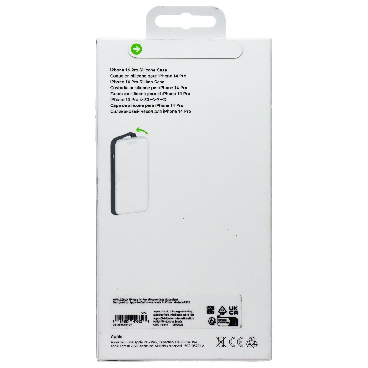 Apple Silicone Case for MagSafe for iPhone 14 Pro - Succulent Green Cell Phone - Cases, Covers & Skins Apple - Simple Cell Bulk Wholesale Pricing - USA Seller