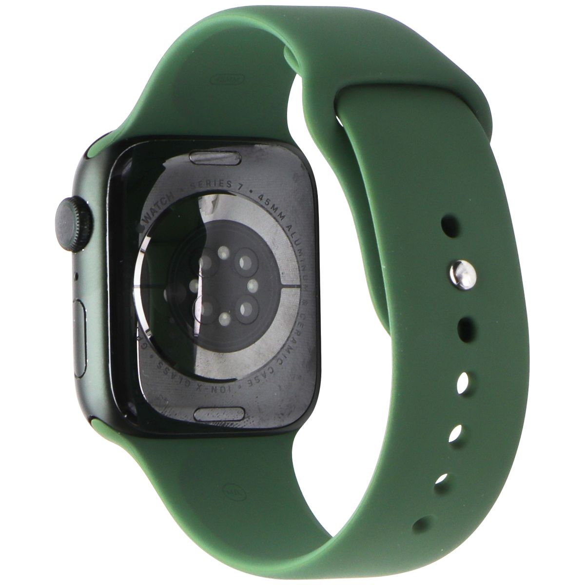 Apple Watch Series 7 (GPS Only) A2474 - 45mm Green Al/Green Sport Band (M/L) Smart Watches Apple - Simple Cell Bulk Wholesale Pricing - USA Seller