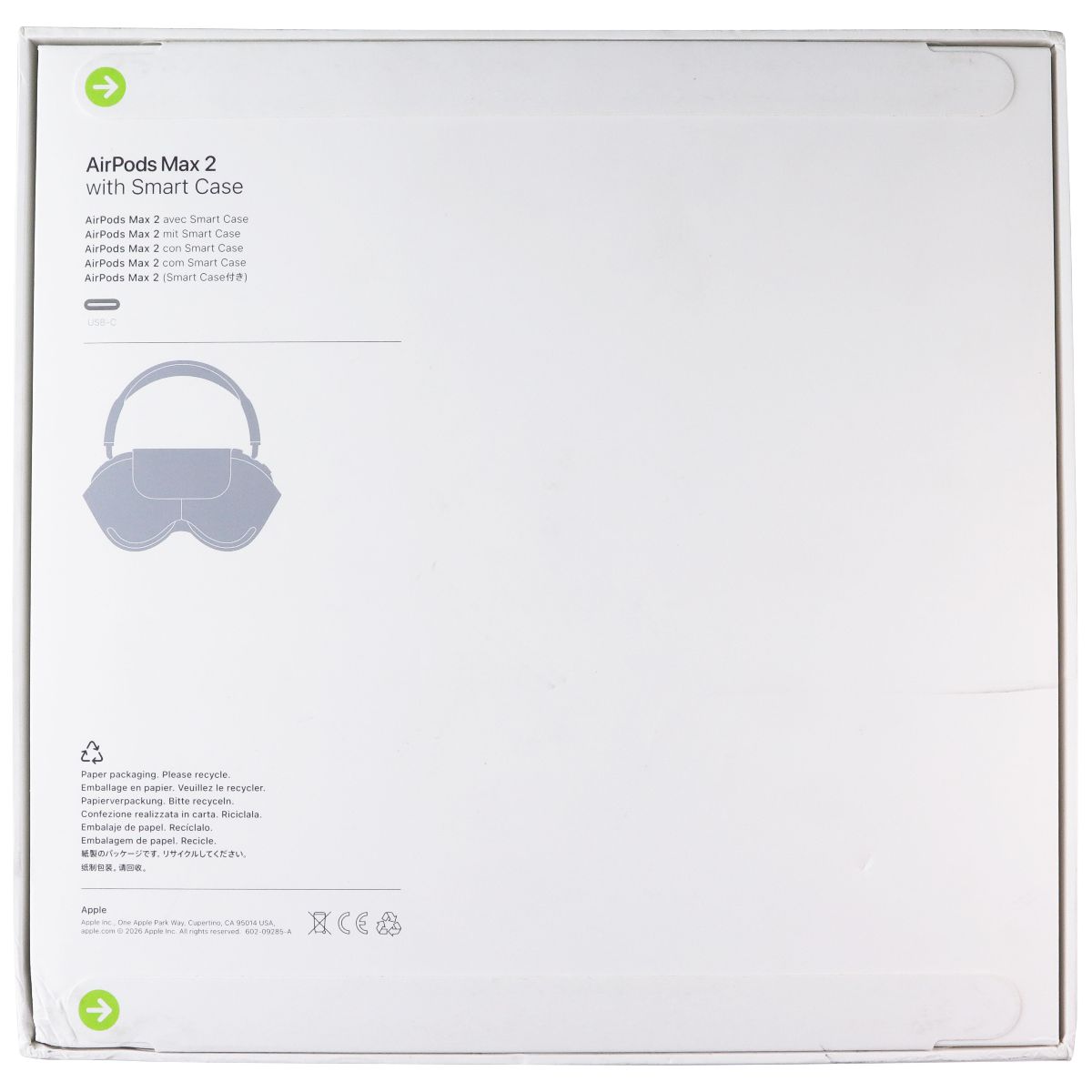 Apple AirPods Max 2 Wireless Over-Ear Headphones - Starlight (A3454) Portable Audio - Headphones Apple - Simple Cell Bulk Wholesale Pricing - USA Seller