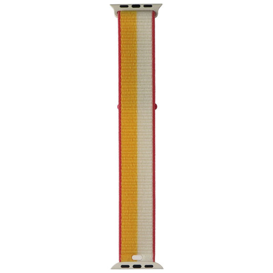 Apple Watch Band - Sport Loop (41mm) - Maize / White - Regular Smart Watch Accessories - Watch Bands Apple - Simple Cell Bulk Wholesale Pricing - USA Seller