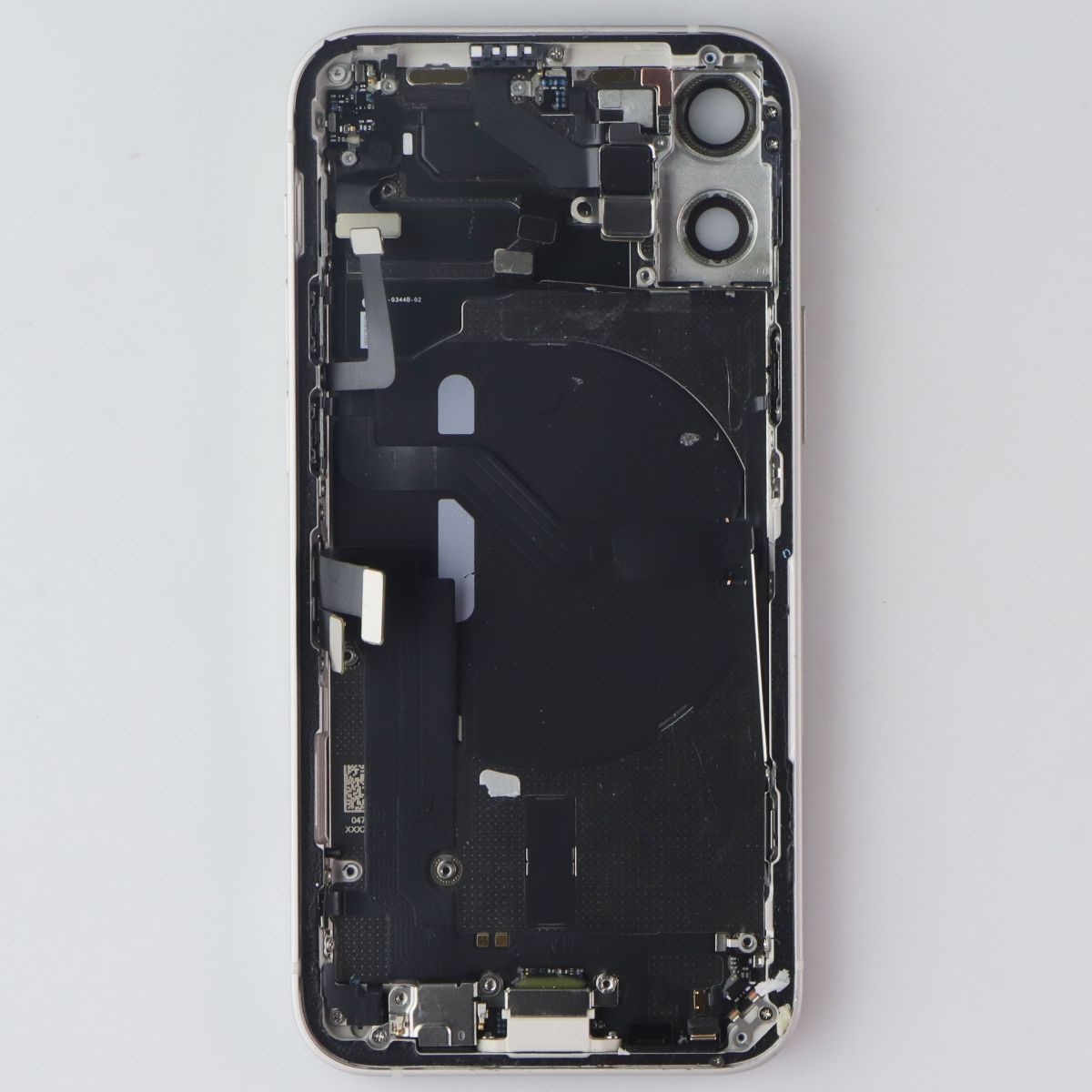 Repair Part - Back Glass + Housing OEM Pull from iPhone 12 mini - White Cell Phone - Replacement Parts & Tools Apple - Simple Cell Bulk Wholesale Pricing - USA Seller