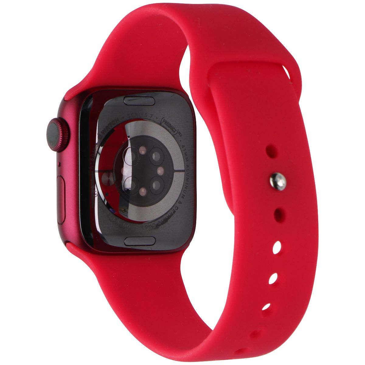Apple Watch Series 7 (A2473) (GPS Only) 41mm Red AL/Red Sport Band Smart Watches Apple - Simple Cell Bulk Wholesale Pricing - USA Seller