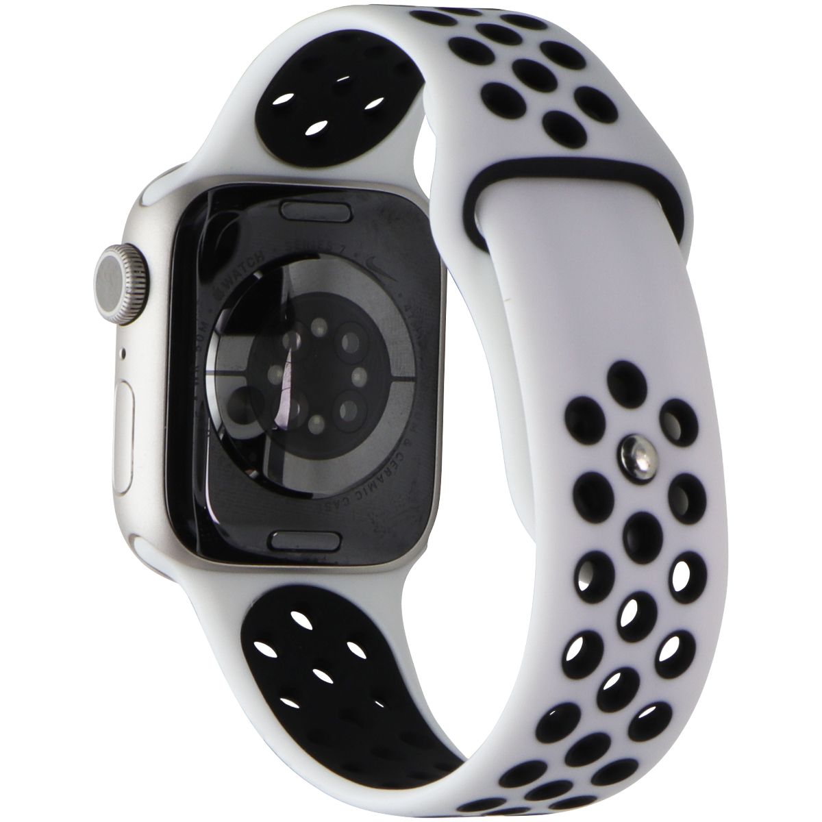 Apple Watch Series 7 Nike (A2473) (GPS only) 41mm Starlight AL/White Sport Band Smart Watches Apple - Simple Cell Bulk Wholesale Pricing - USA Seller