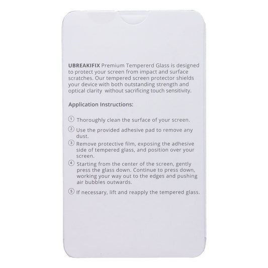 UBREAKIFIX Tempered Glass for Apple iPhone 12 Mini Crystal Clear 5 PK Cell Phone - Screen Protectors Apple - Simple Cell Bulk Wholesale Pricing - USA Seller