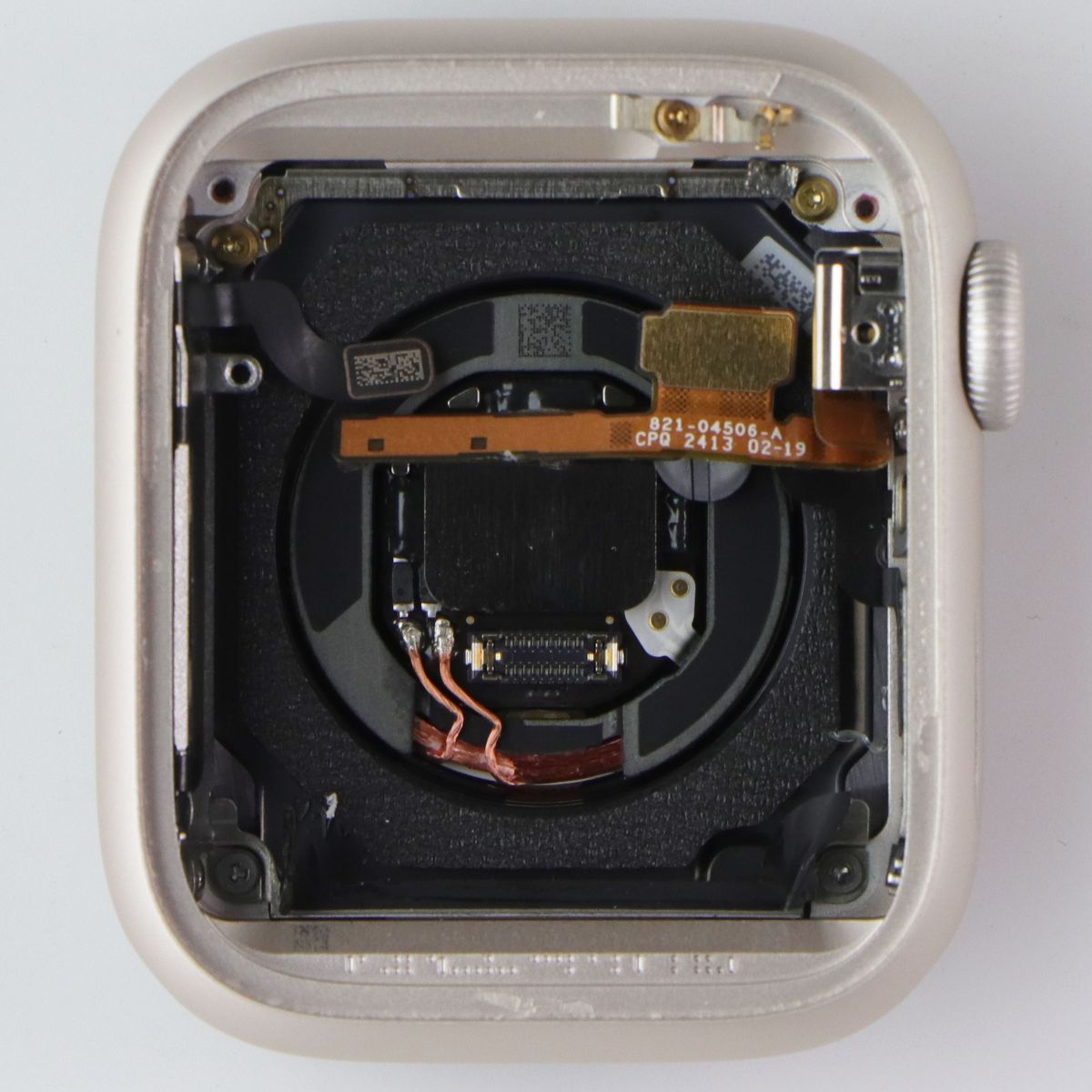 Repair Part OEM Apple Watch 9 (41mm) WiFi Frame with Backglass - Starlight Fitness Technology - Fit Tech Parts & Accessories Apple - Simple Cell Bulk Wholesale Pricing - USA Seller