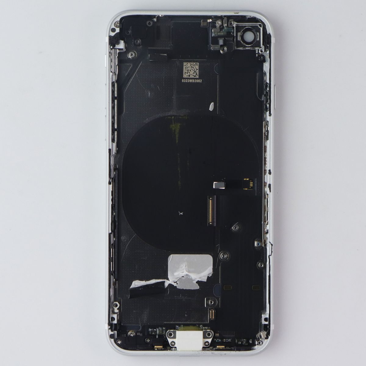 Repair Part - Back Glass + Housing OEM Pull for iPhone SE (2nd Gen) - White Cell Phone - Replacement Parts & Tools Apple - Simple Cell Bulk Wholesale Pricing - USA Seller