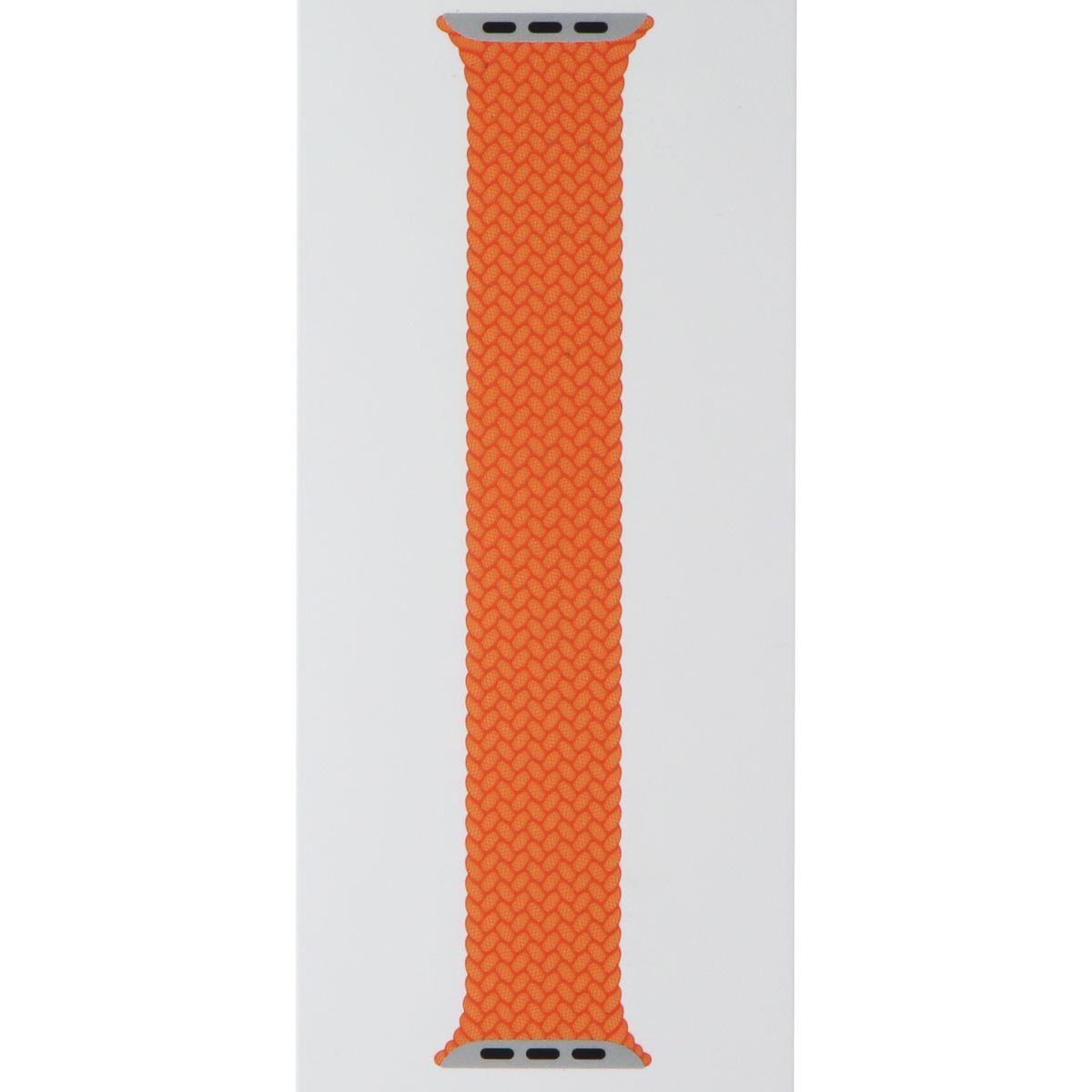 Apple 45mm Braided Solo Loop for Apple Watch 49/46/45/44mm Bright Orange Size 3 Smart Watch Accessories - Watch Bands Apple - Simple Cell Bulk Wholesale Pricing - USA Seller