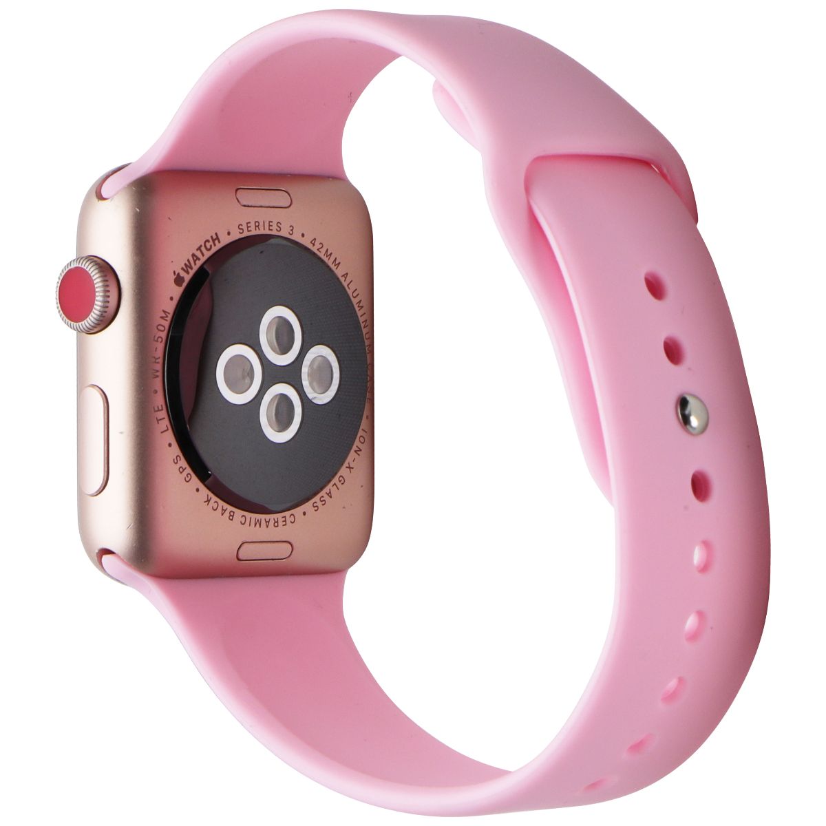 Apple Watch Series 3 (GPS + LTE) Smartwatch A1861 42mm Rose Gold AL/Pink Sp Band Smart Watches Apple - Simple Cell Bulk Wholesale Pricing - USA Seller