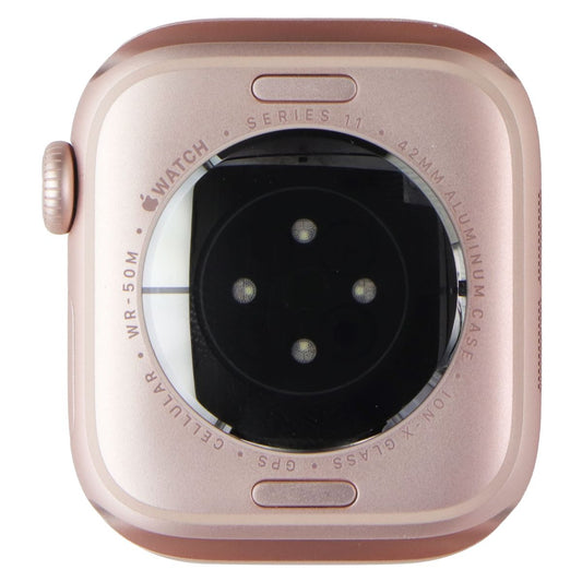 Apple Watch Series 11 (42mm) GPS + Cellular (A3335) Rose Gold AL/Blush Sp (S/M) Smart Watches Apple - Simple Cell Bulk Wholesale Pricing - USA Seller