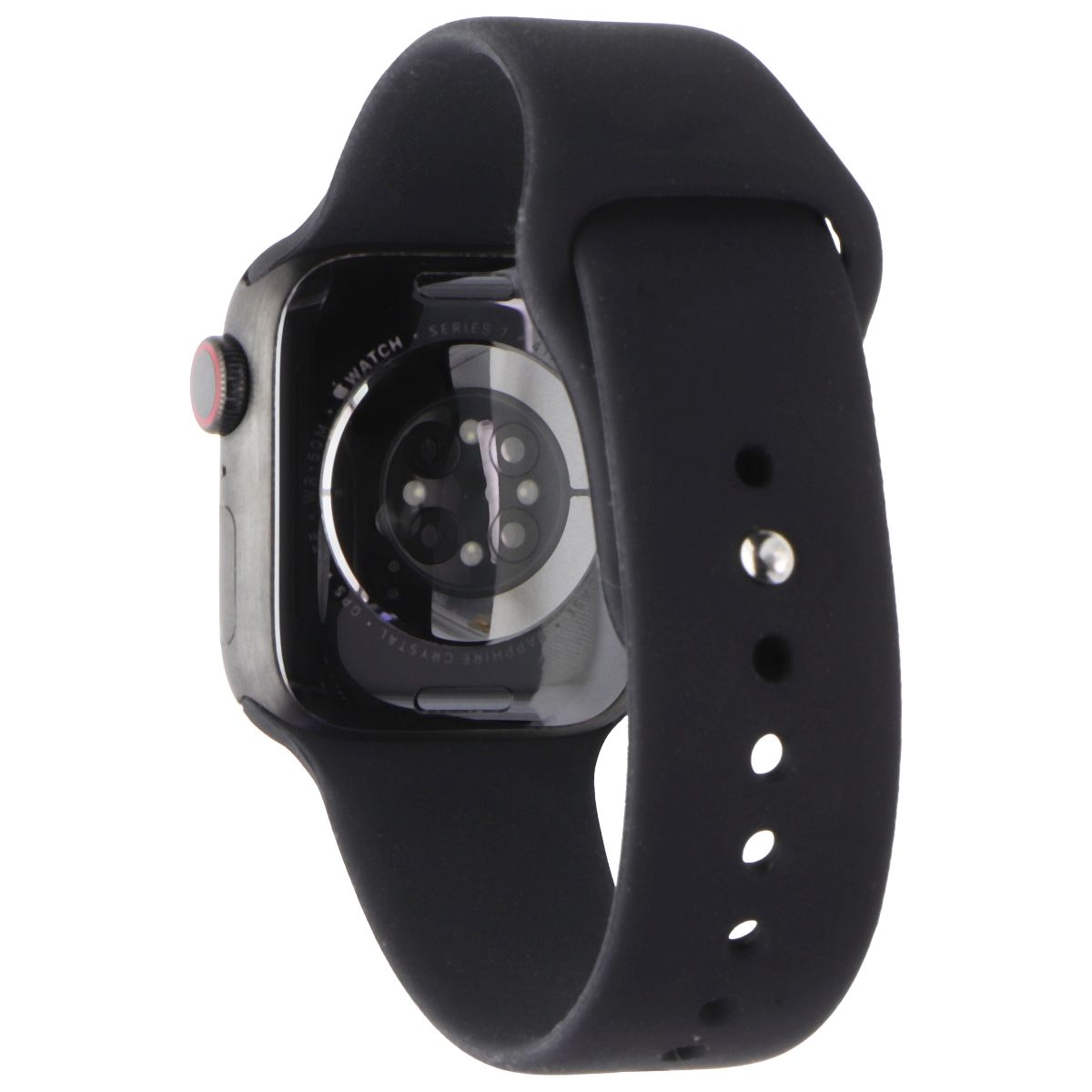 Apple Watch Series 7 (GPS+LTE) A2476 - 41mm Space Black Titanium/BLK Sport Band Smart Watches Apple - Simple Cell Bulk Wholesale Pricing - USA Seller