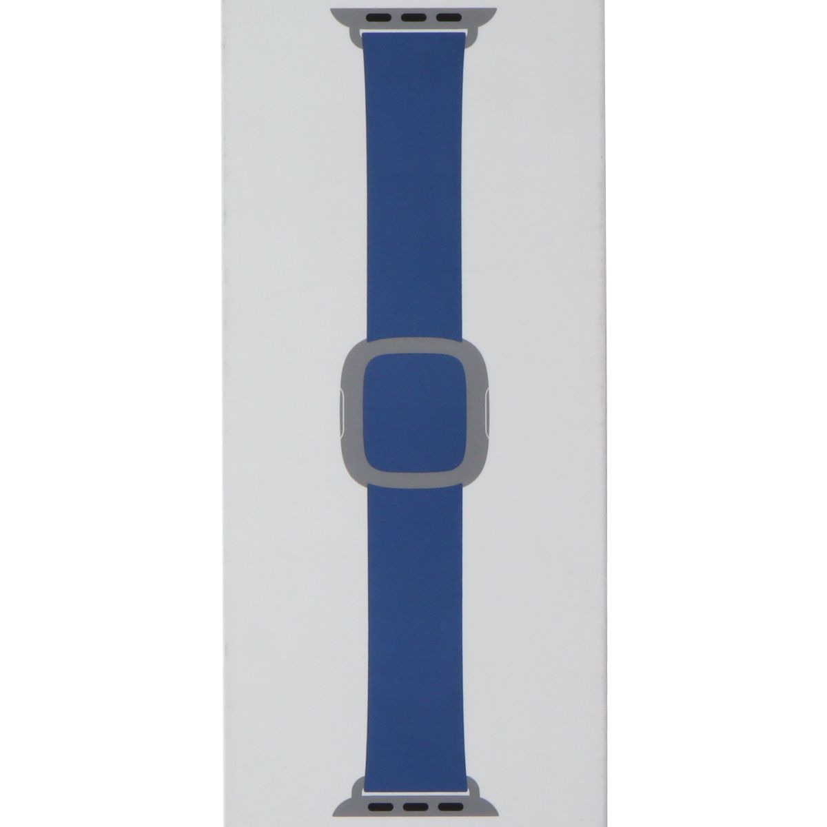 Apple (40mm) Leather Modern Buckle Band for Apple Watch - Cape Cod Blue - (M) Smart Watch Accessories - Watch Bands Apple - Simple Cell Bulk Wholesale Pricing - USA Seller