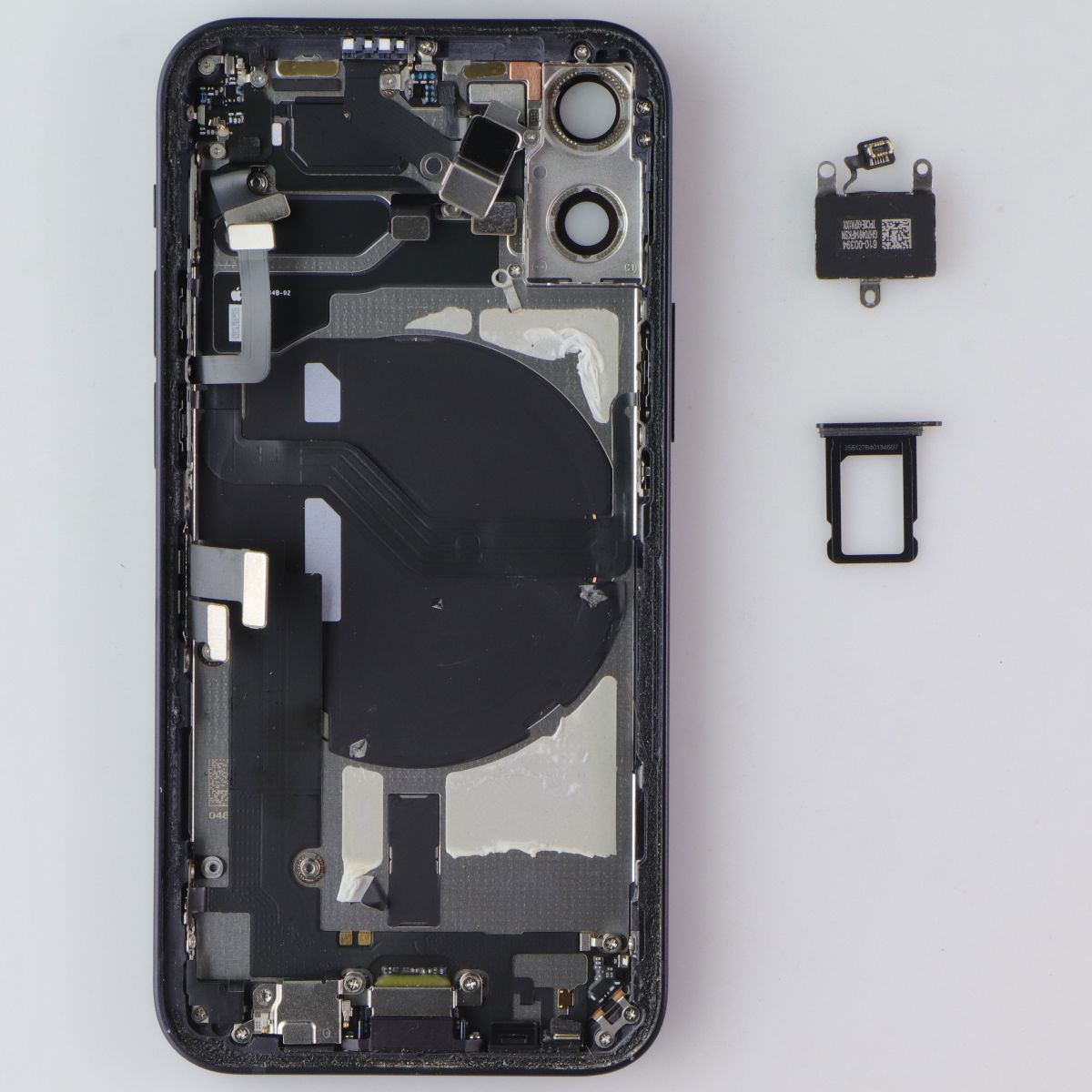 Repair Part OEM Pull Frame with Small Parts for Apple iPhone 12 Mini - Black Cell Phone - Replacement Parts & Tools Apple - Simple Cell Bulk Wholesale Pricing - USA Seller