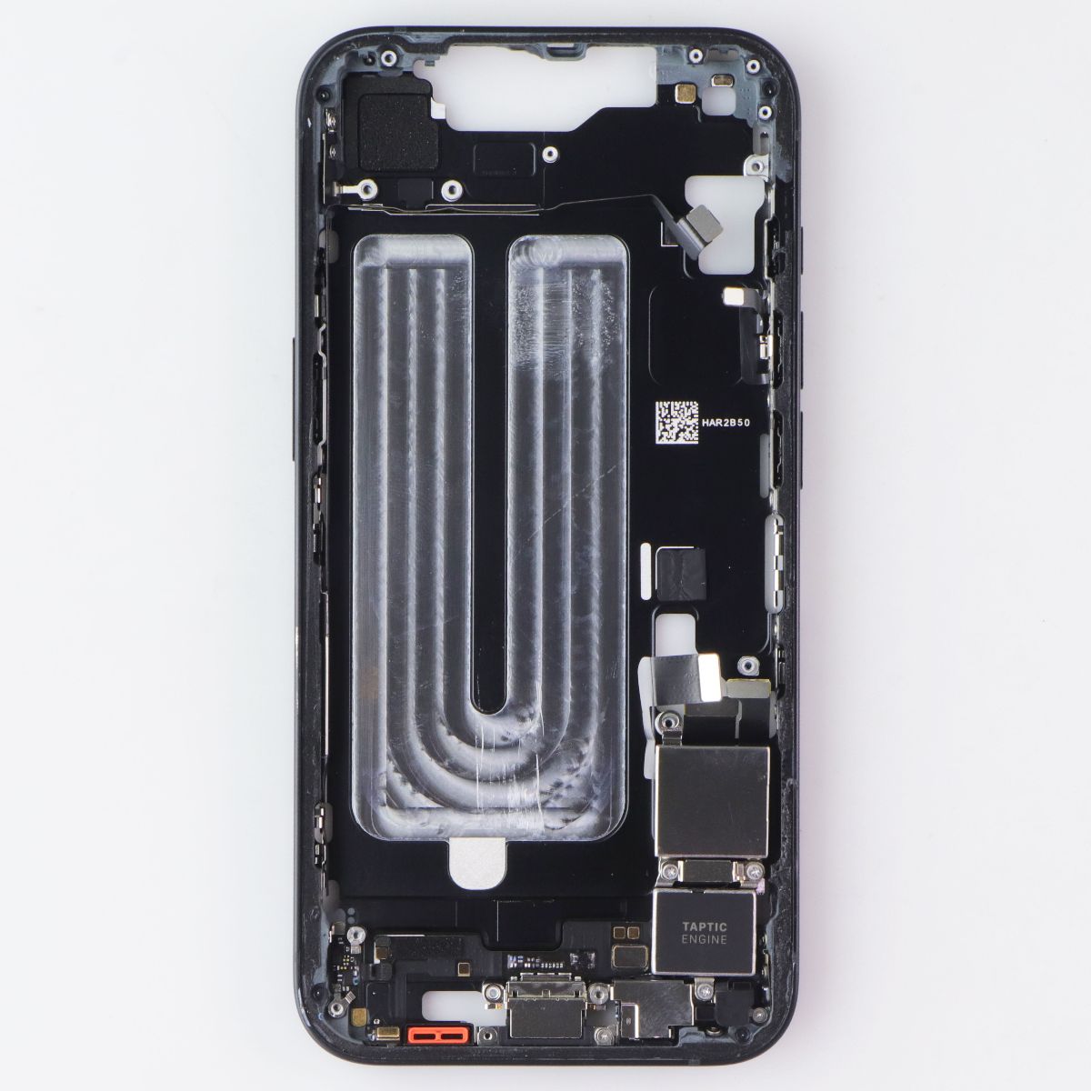 Repair Part - Genuine Housing Mid Frame OEM Pull from Apple iPhone 16E - Black Cell Phone - Replacement Parts & Tools Apple - Simple Cell Bulk Wholesale Pricing - USA Seller