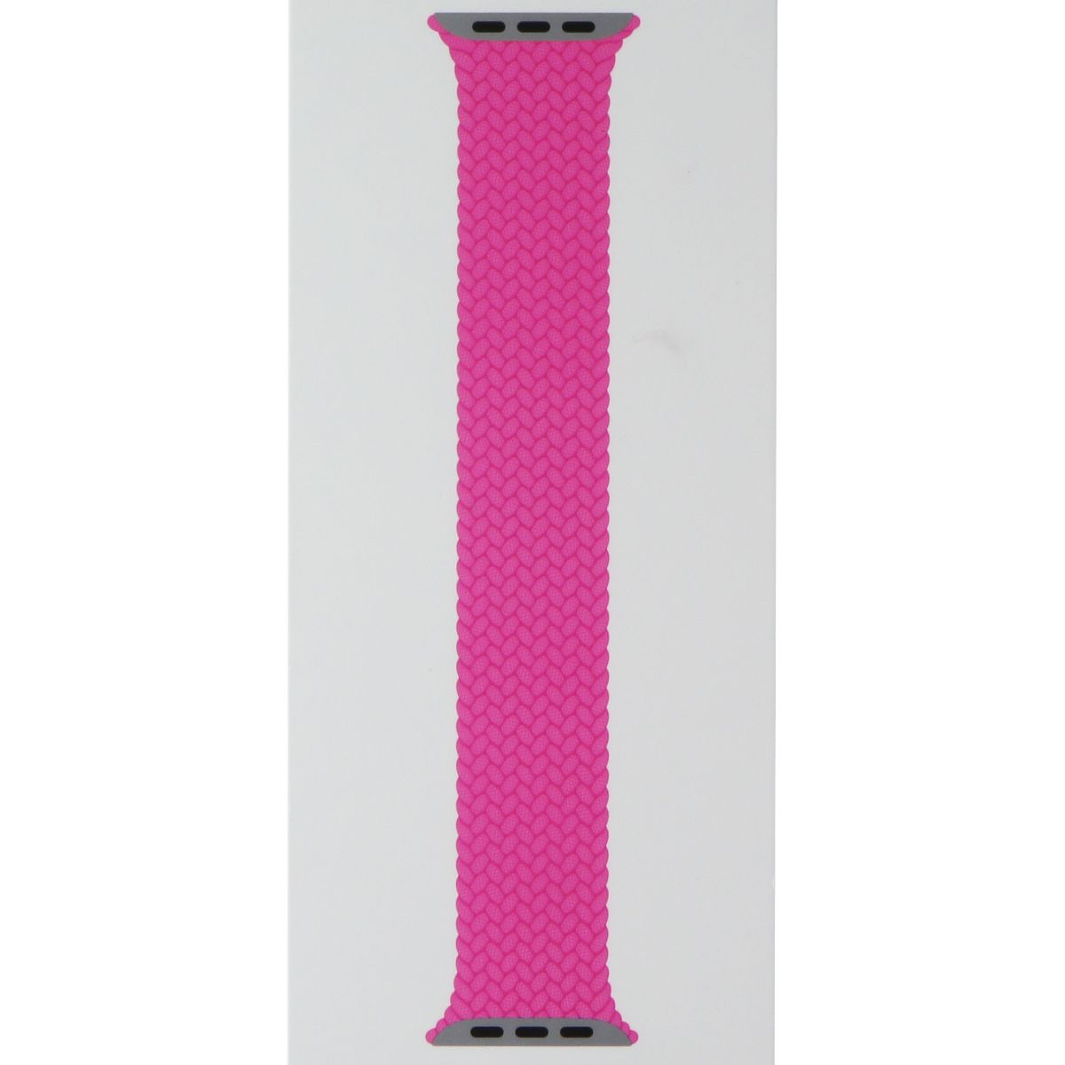 Apple 41mm Braided Solo Loop for Apple Watch 42/41/40mm - Flamingo / Size 4 Smart Watch Accessories - Watch Bands Apple - Simple Cell Bulk Wholesale Pricing - USA Seller