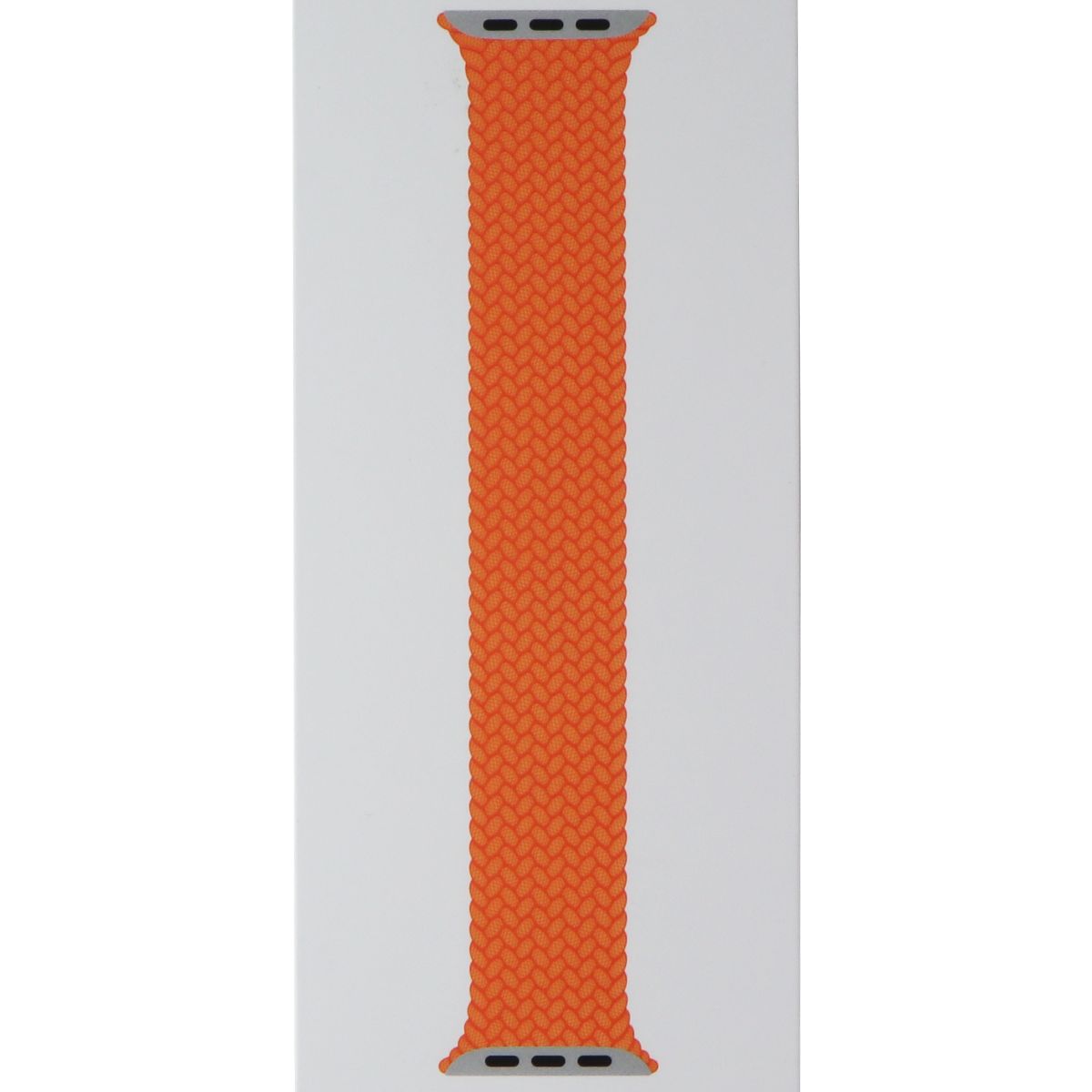 Apple 45mm Braided Solo Loop for Apple Watch 49/46/45/44mm Bright Orange/Size 6 Smart Watch Accessories - Watch Bands Apple - Simple Cell Bulk Wholesale Pricing - USA Seller