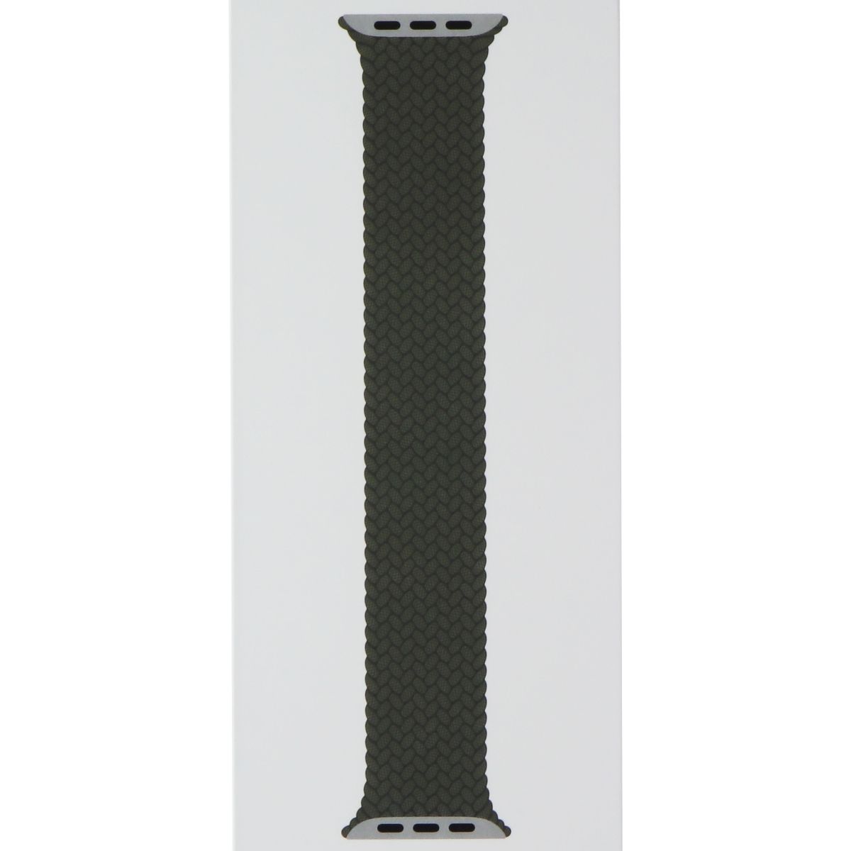Apple 45mm Braided Solo Loop for Apple Watch 49/46/45/44mm - Olive / Size 5 Smart Watch Accessories - Watch Bands Apple - Simple Cell Bulk Wholesale Pricing - USA Seller