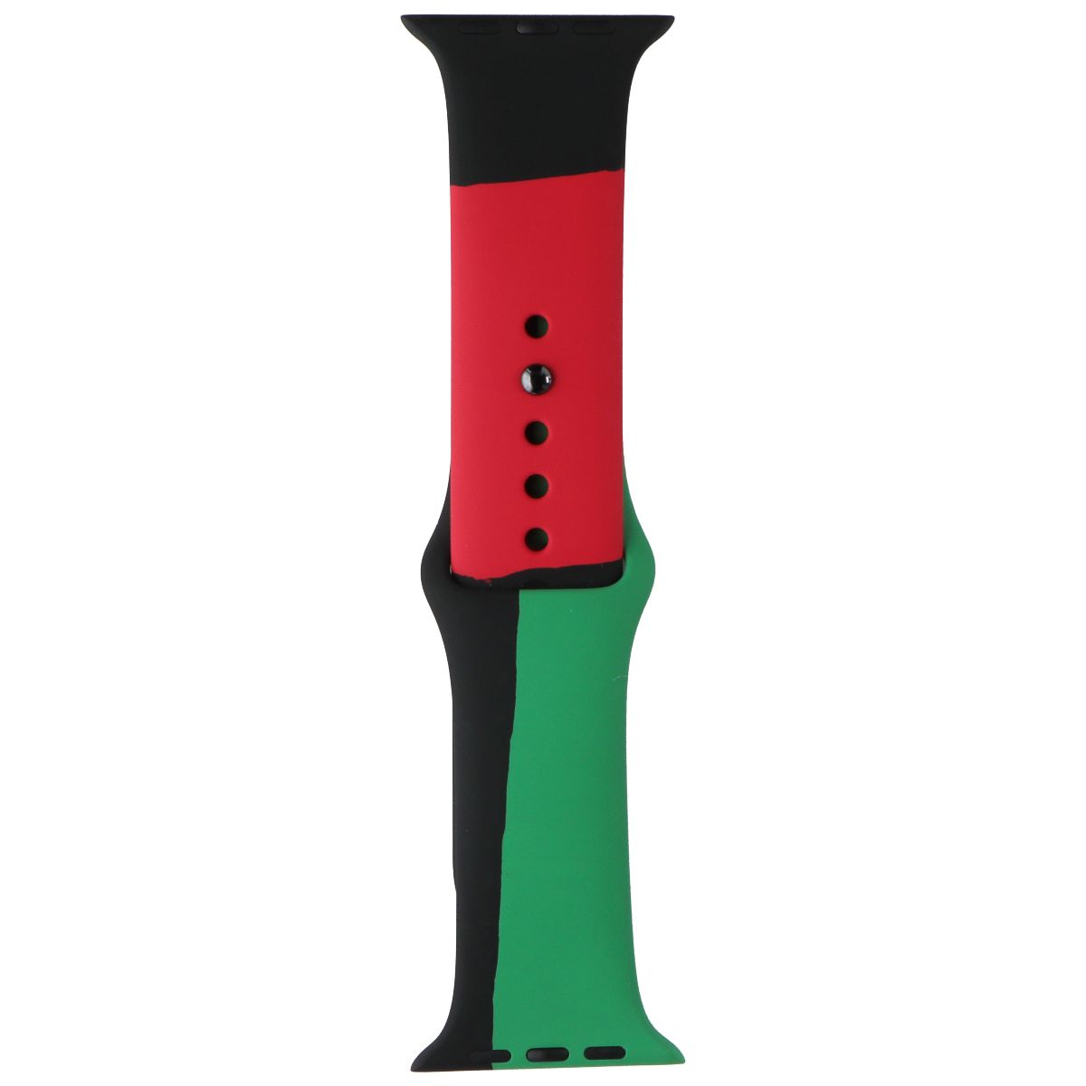 Apple (44mm) Sport Band for Apple Watch 42/44/45mm - Black Unity / Full Set Smart Watch Accessories - Watch Bands Apple - Simple Cell Bulk Wholesale Pricing - USA Seller