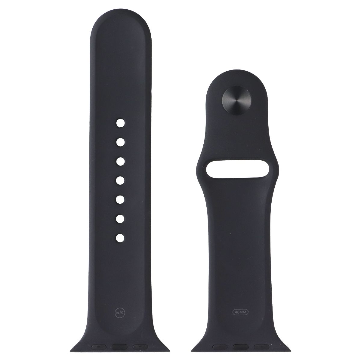Apple Official Sport Band for Apple Watches Series 1-11 (46mm) - Black (S/M)