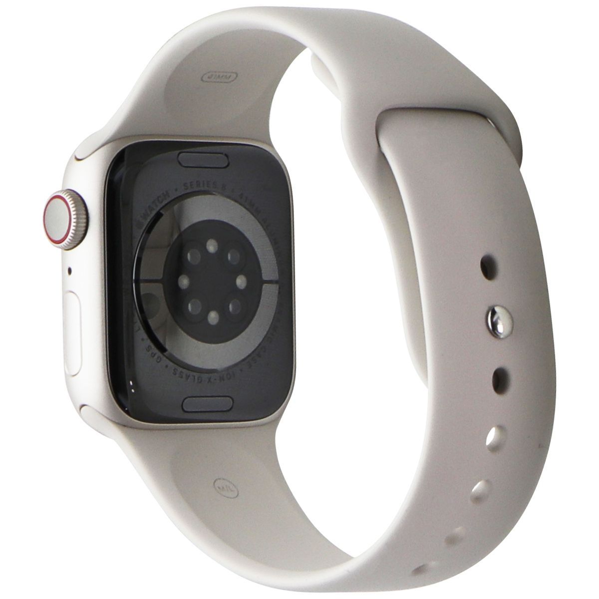 Apple Watch Series 8 (41mm) (A2772) GPS + LTE Starlight AL/Starlight Sp Band Smart Watches Apple - Simple Cell Bulk Wholesale Pricing - USA Seller