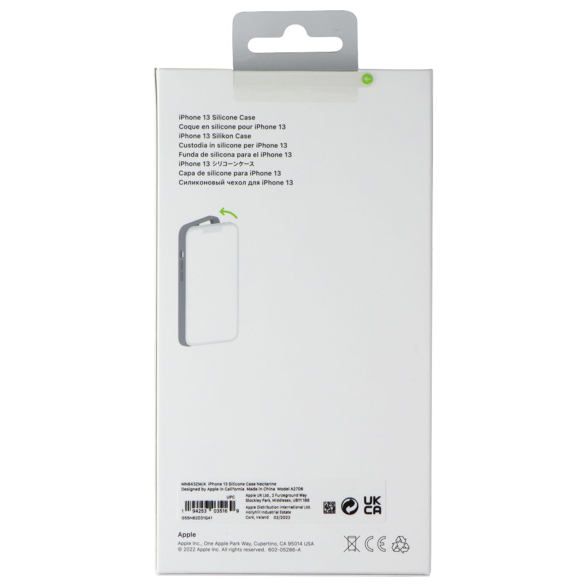 Apple Silicone Case for MagSafe for Apple iPhone 13 - Nectarine Cell Phone - Cases, Covers & Skins Apple - Simple Cell Bulk Wholesale Pricing - USA Seller