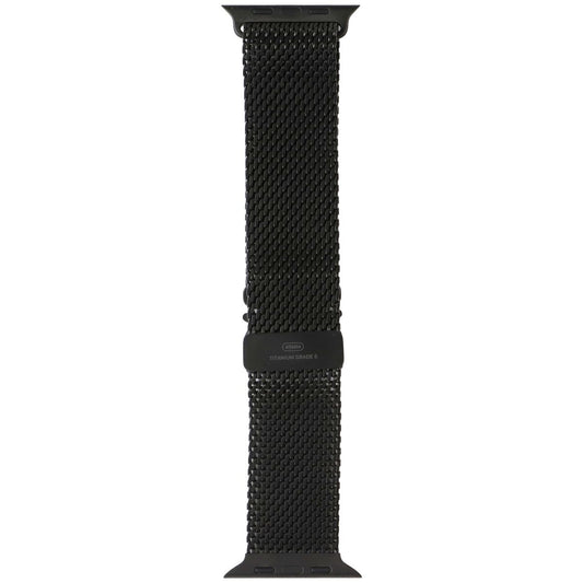 Apple Titanium Milanese Loop for Apple Watch Ultra Series 49mm (M) - Black Smart Watch Accessories - Watch Bands Apple - Simple Cell Bulk Wholesale Pricing - USA Seller