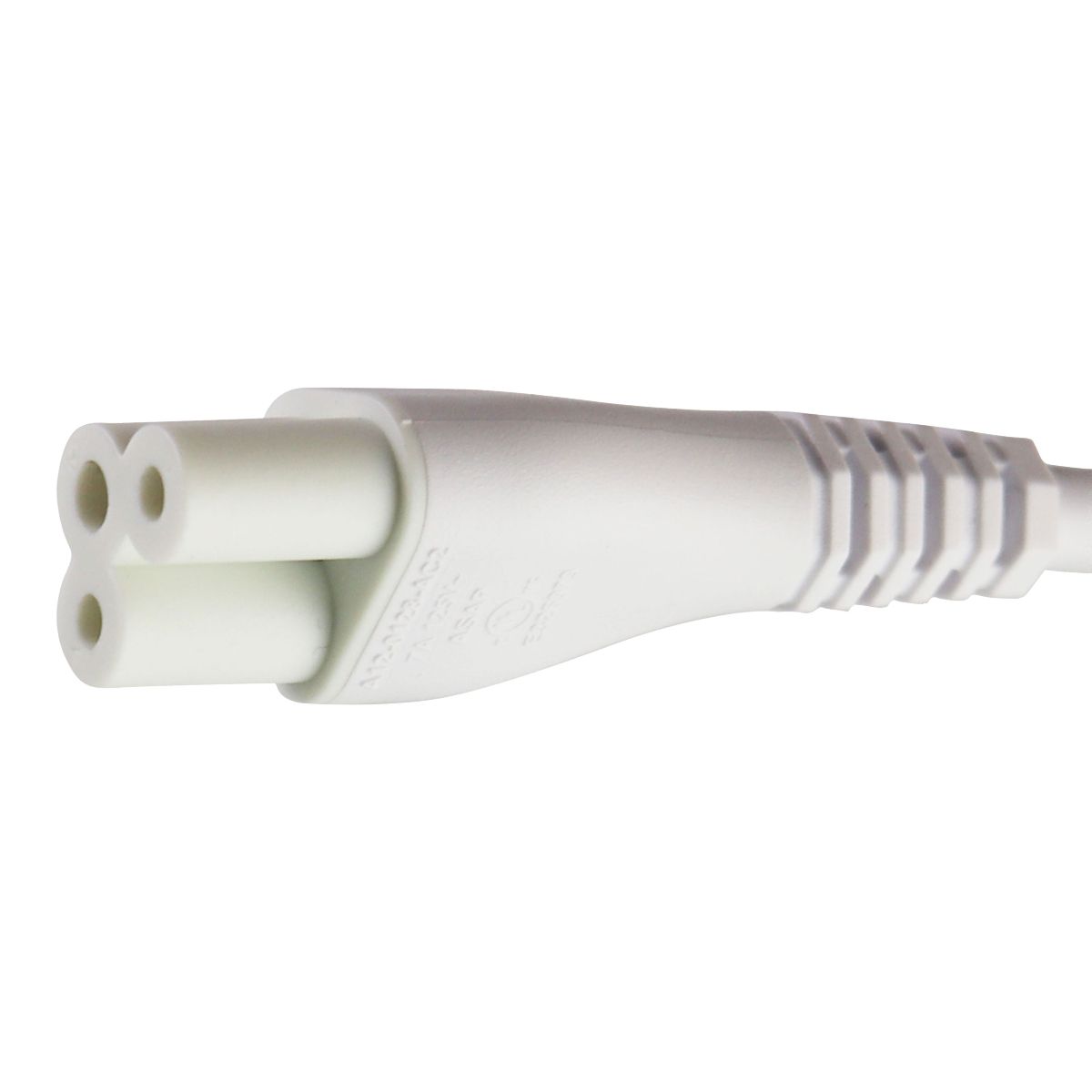 ASAP (7A / 125V) 3-Prong Power Supply Cable - White (A12-0128-AC2 / E326979) Multipurpose Batteries & Power - Multipurpose AC to DC Adapters ASAP - Simple Cell Bulk Wholesale Pricing - USA Seller