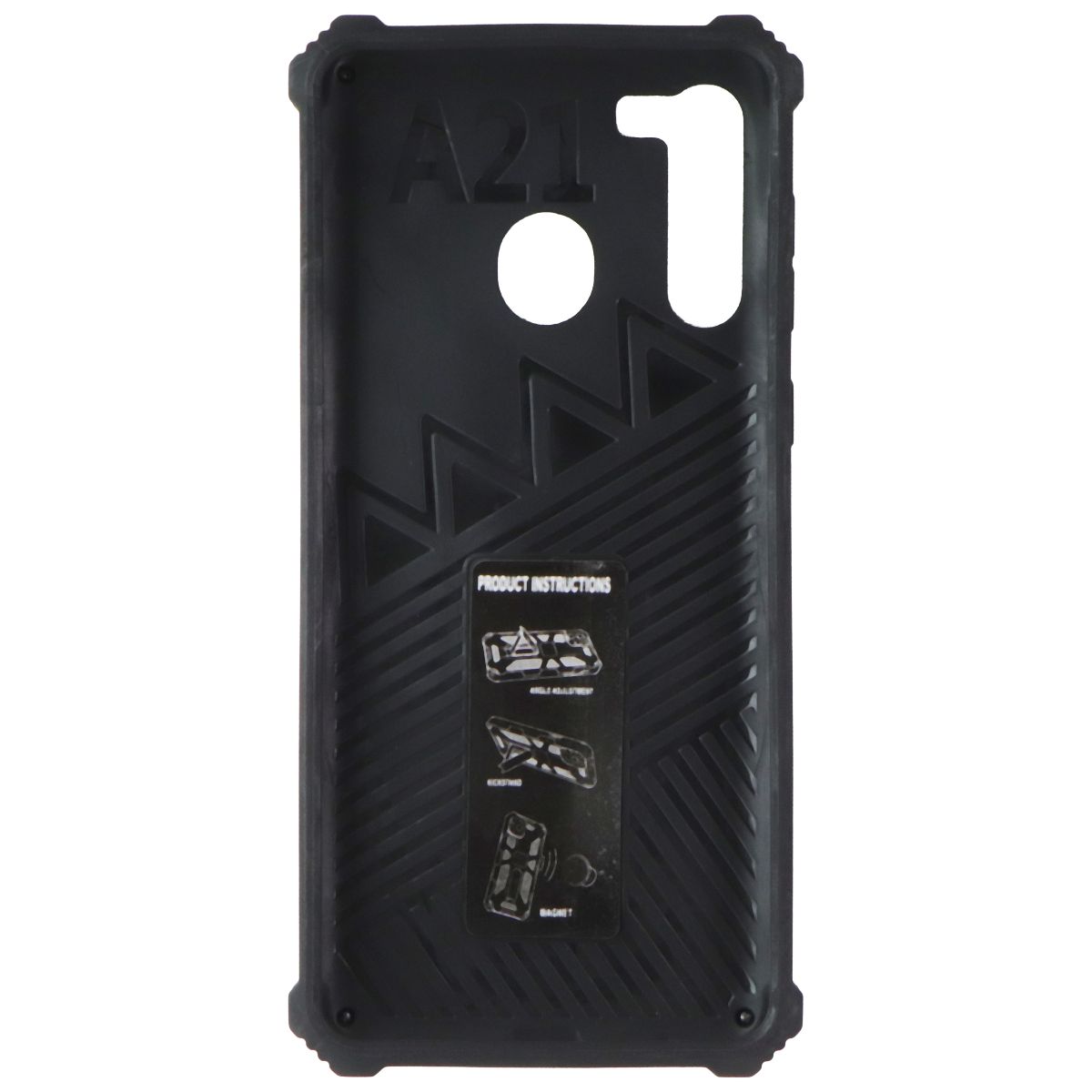 ASMYNA Premium Rugged Kickstand Case for Samsung Galaxy A21 - Red/Black Cell Phone - Cases, Covers & Skins Asmyna - Simple Cell Bulk Wholesale Pricing - USA Seller