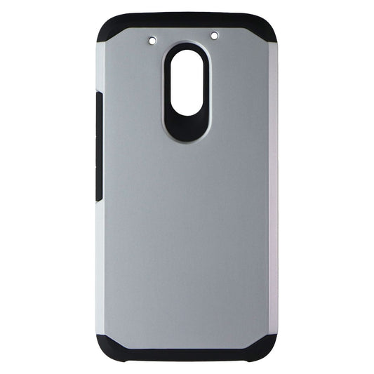 Asmyna Dual Layer Case for Motorola Moto G4 Play (XT1607) - Silver/Black Cell Phone - Cases, Covers & Skins Asmyna - Simple Cell Bulk Wholesale Pricing - USA Seller