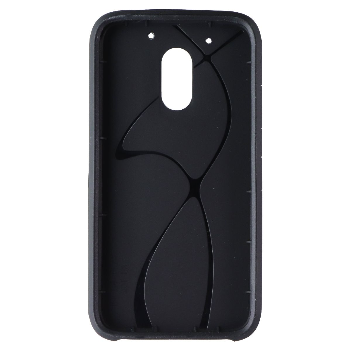 Asmyna Dual Layer Case for Motorola Moto G4 Play (XT1607) - Silver/Black
