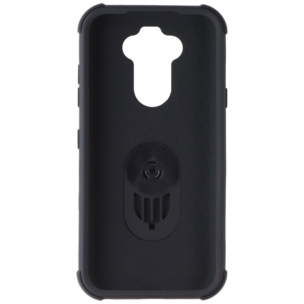 Asmyna Premium Dual Layer Ring Case for LG K31 / Aristo 5 / Fortune 3 - Black Cell Phone - Cases, Covers & Skins Asmyna - Simple Cell Bulk Wholesale Pricing - USA Seller